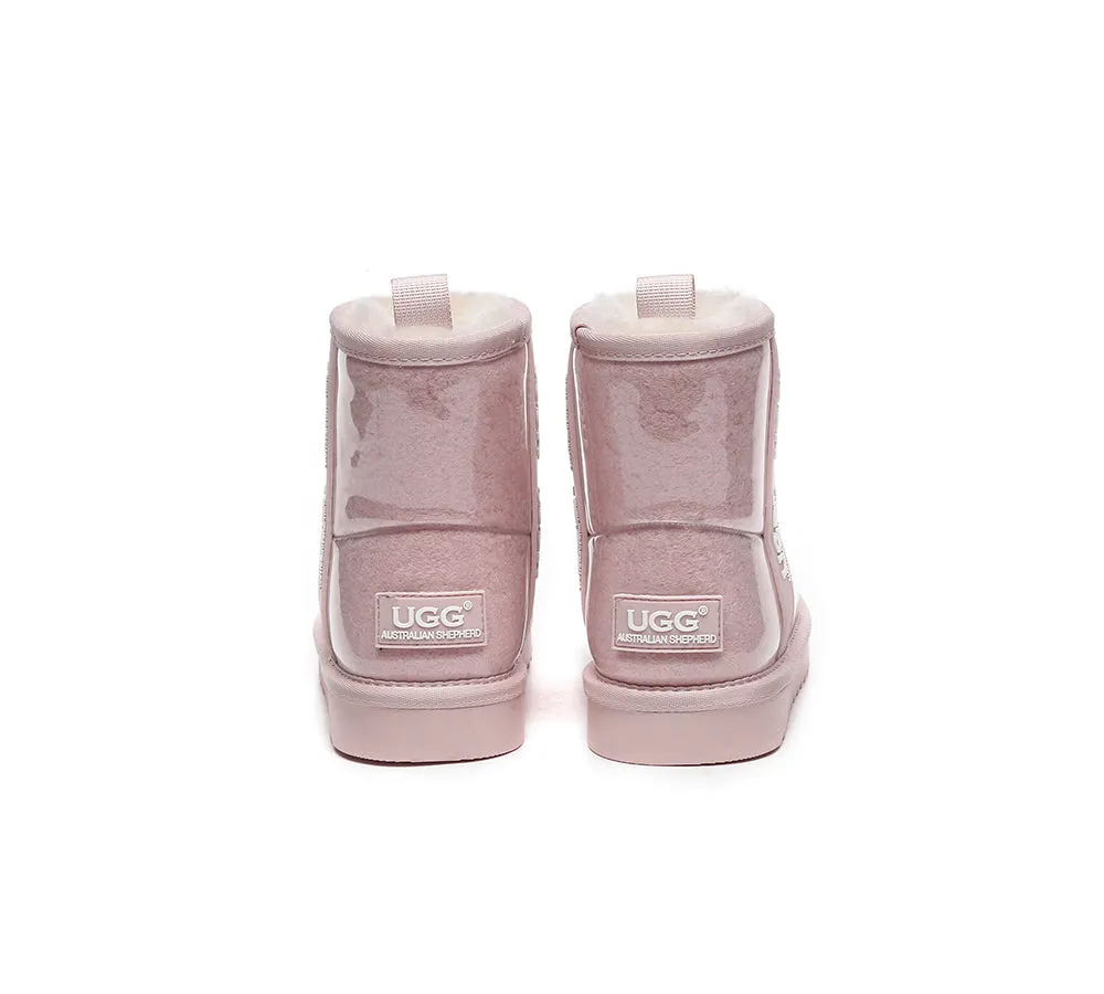 Kids Ugg Boots Clear Waterproof And Shearling Coated Classic