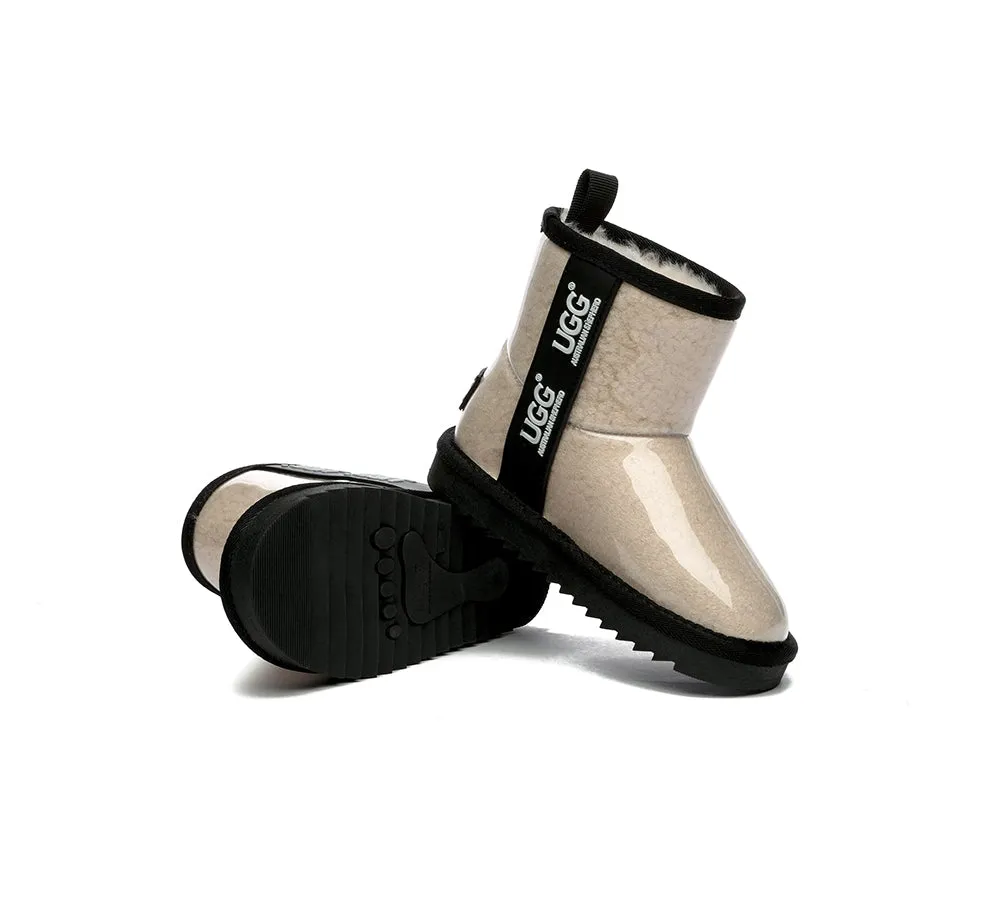 Kids Ugg Boots Clear Waterproof And Shearling Coated Classic