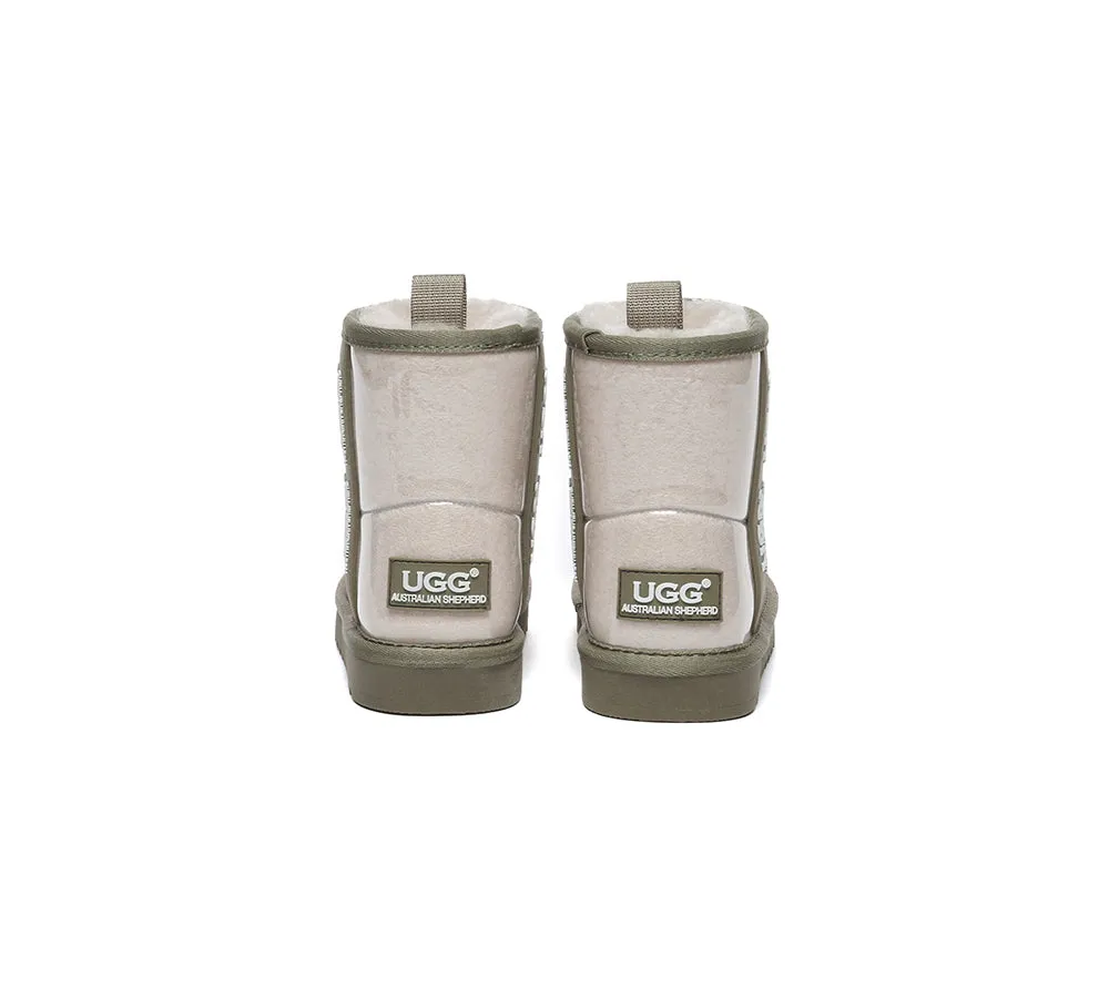 Kids Ugg Boots Clear Waterproof And Shearling Coated Classic