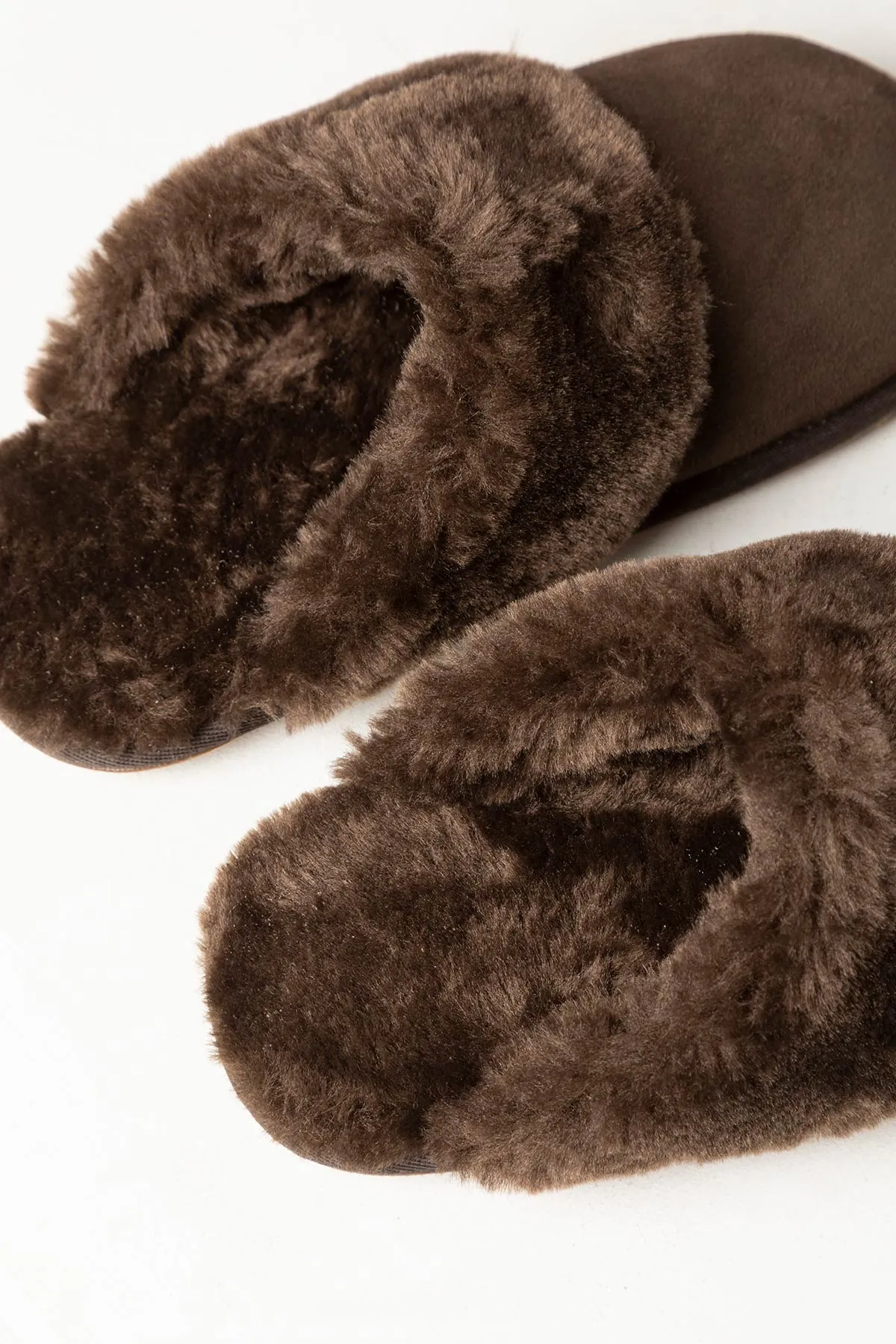 Ladies Suede Slippers - Beswick