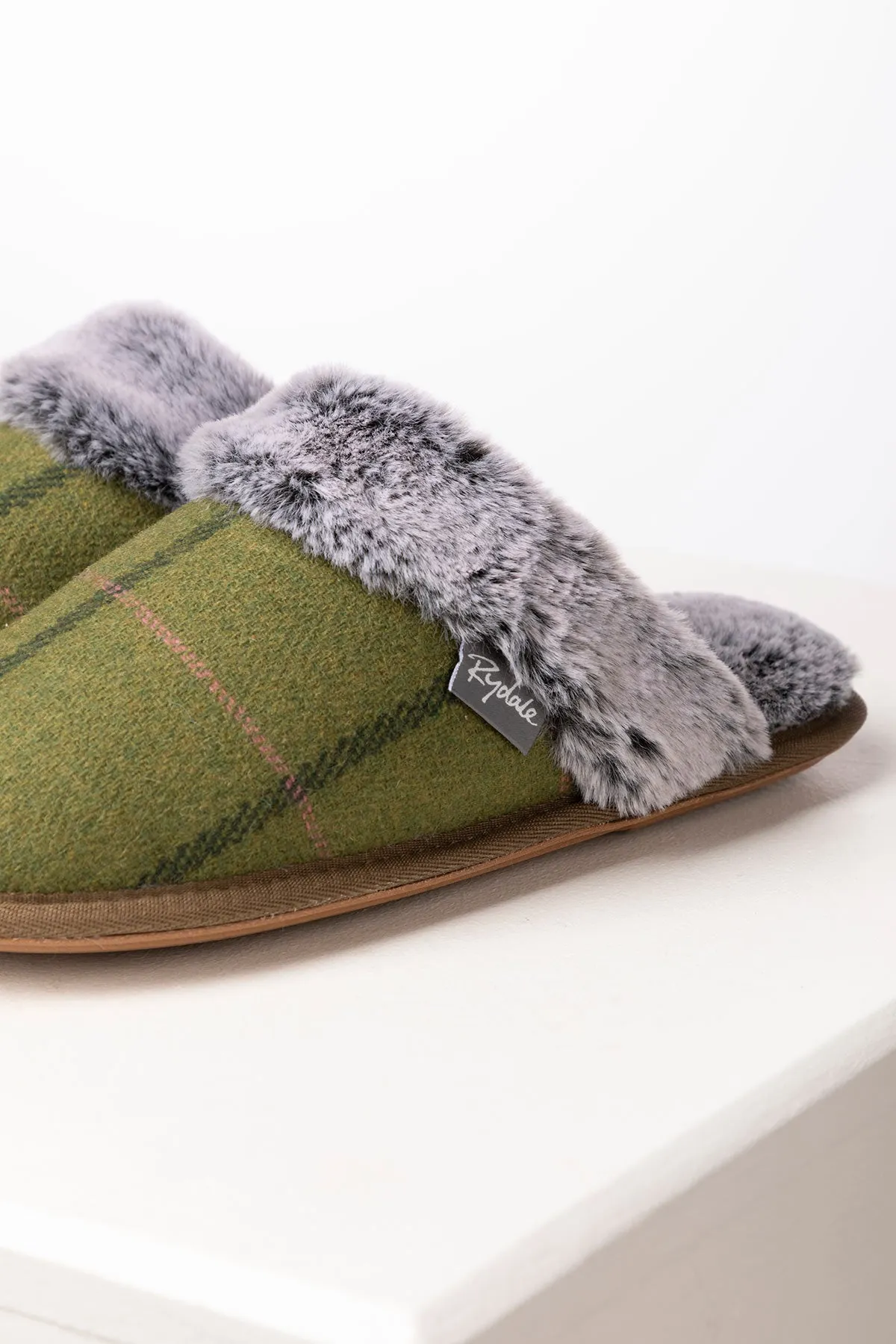 Ladies Tweed Slippers - Beswick