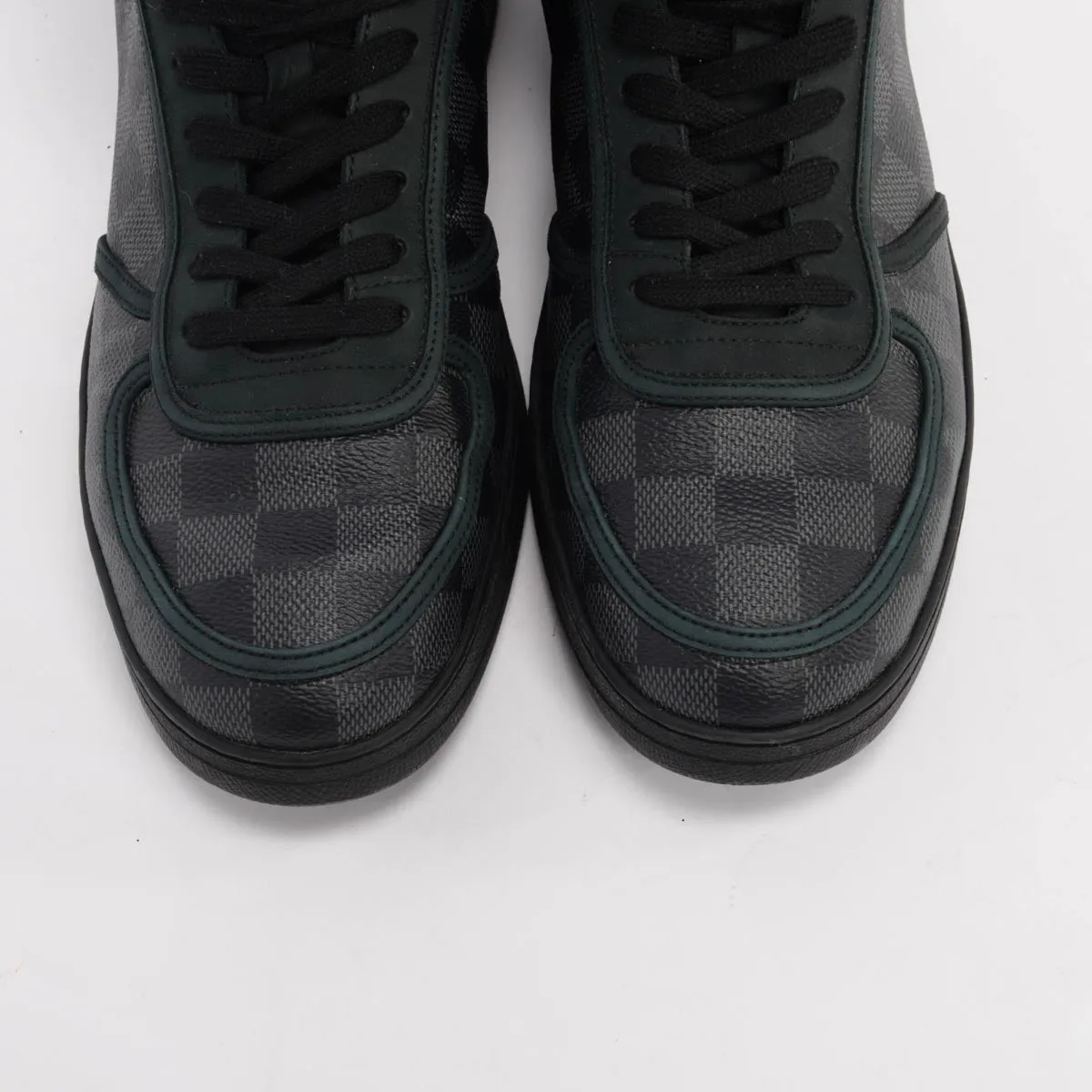 Louis Vuitton Damier Graphite Rivoli High Top Sneakers 8.5