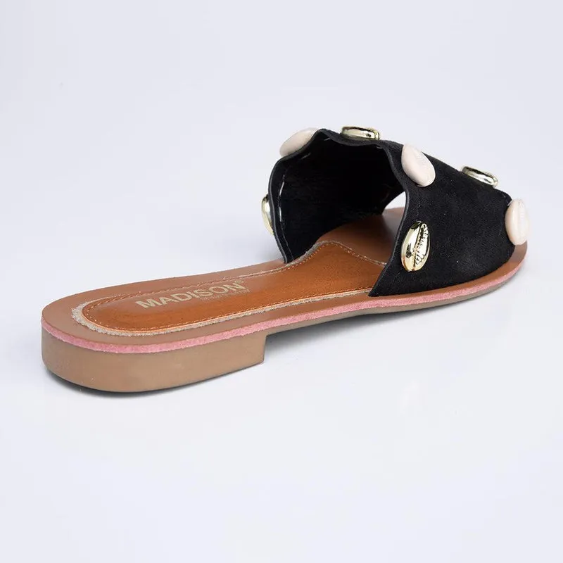 Madison Cassandra Push in Sandals - Black