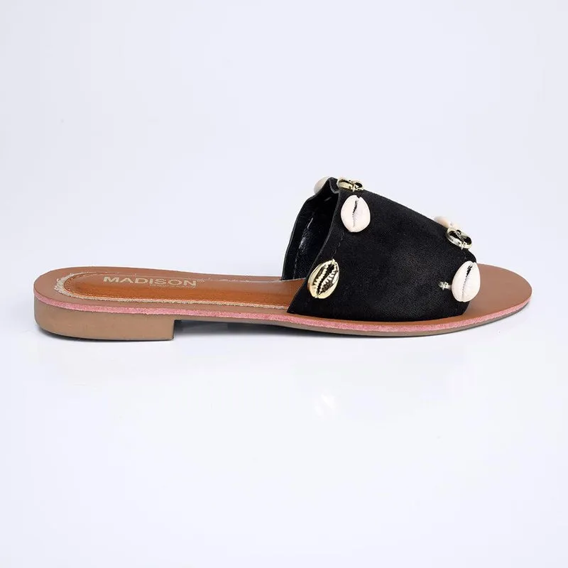 Madison Cassandra Push in Sandals - Black