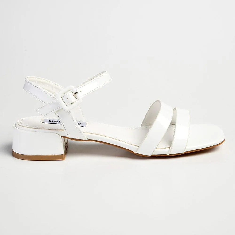 Madison Gentry Vamp Strap Sandal - White