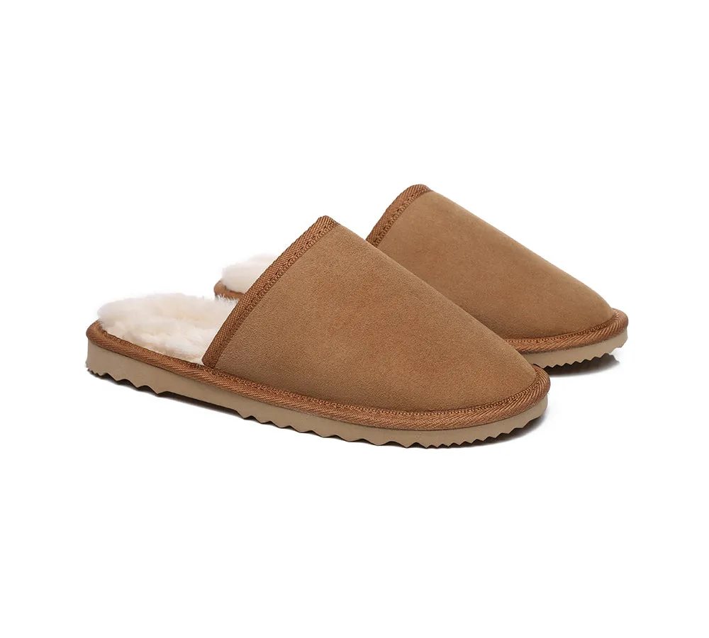 Men Scuff Australian Made Double Face Sheepskin Water Resistant Slippers