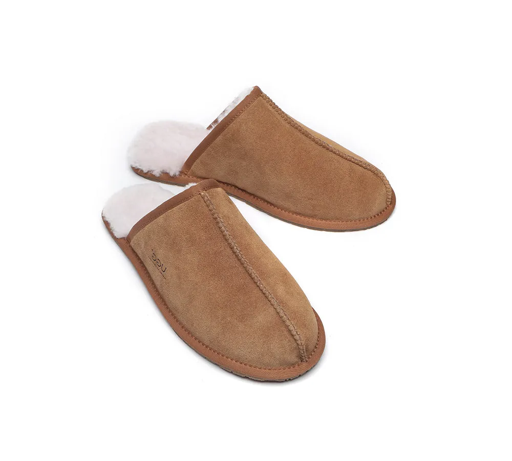 Men UGG Slippers Sheepskin Wool Home Slippers Bennett