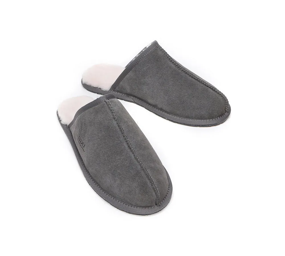 Men UGG Slippers Sheepskin Wool Home Slippers Bennett