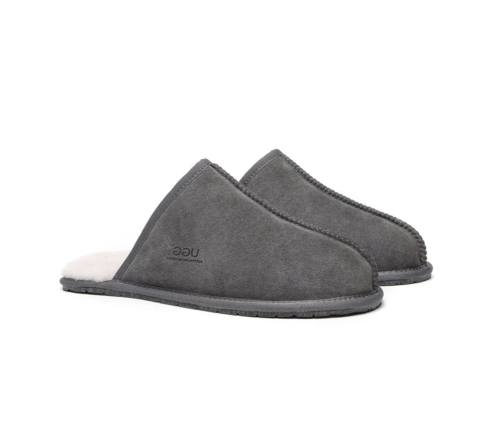 Men UGG Slippers Sheepskin Wool Home Slippers Bennett