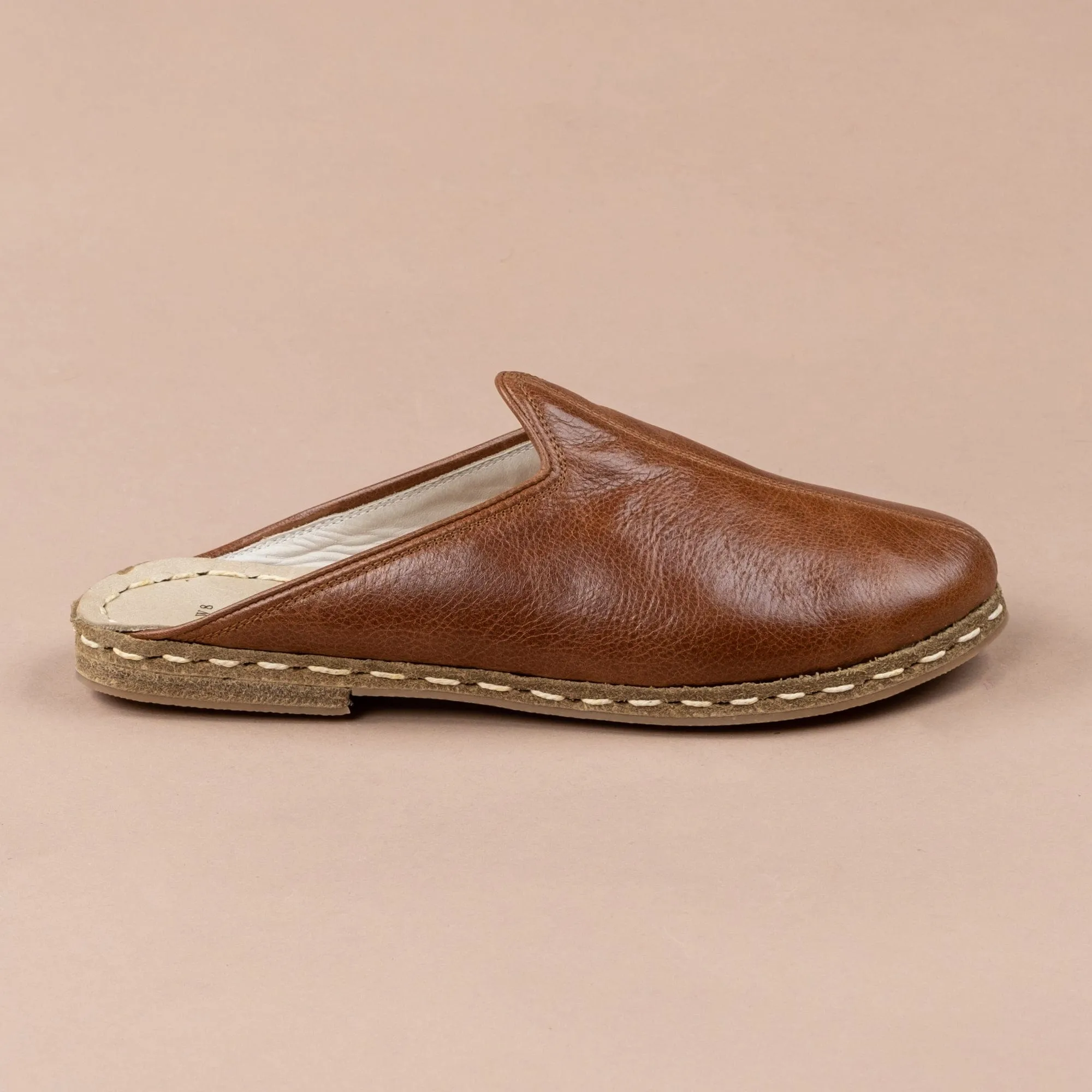 Men's Antique Brown Slippers