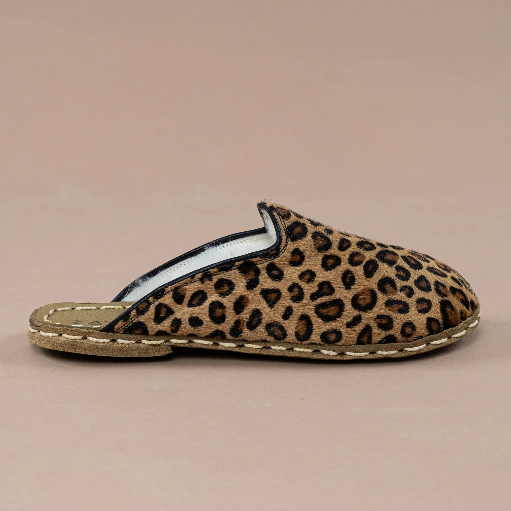 Men's Leopard Barefoot Shearlings