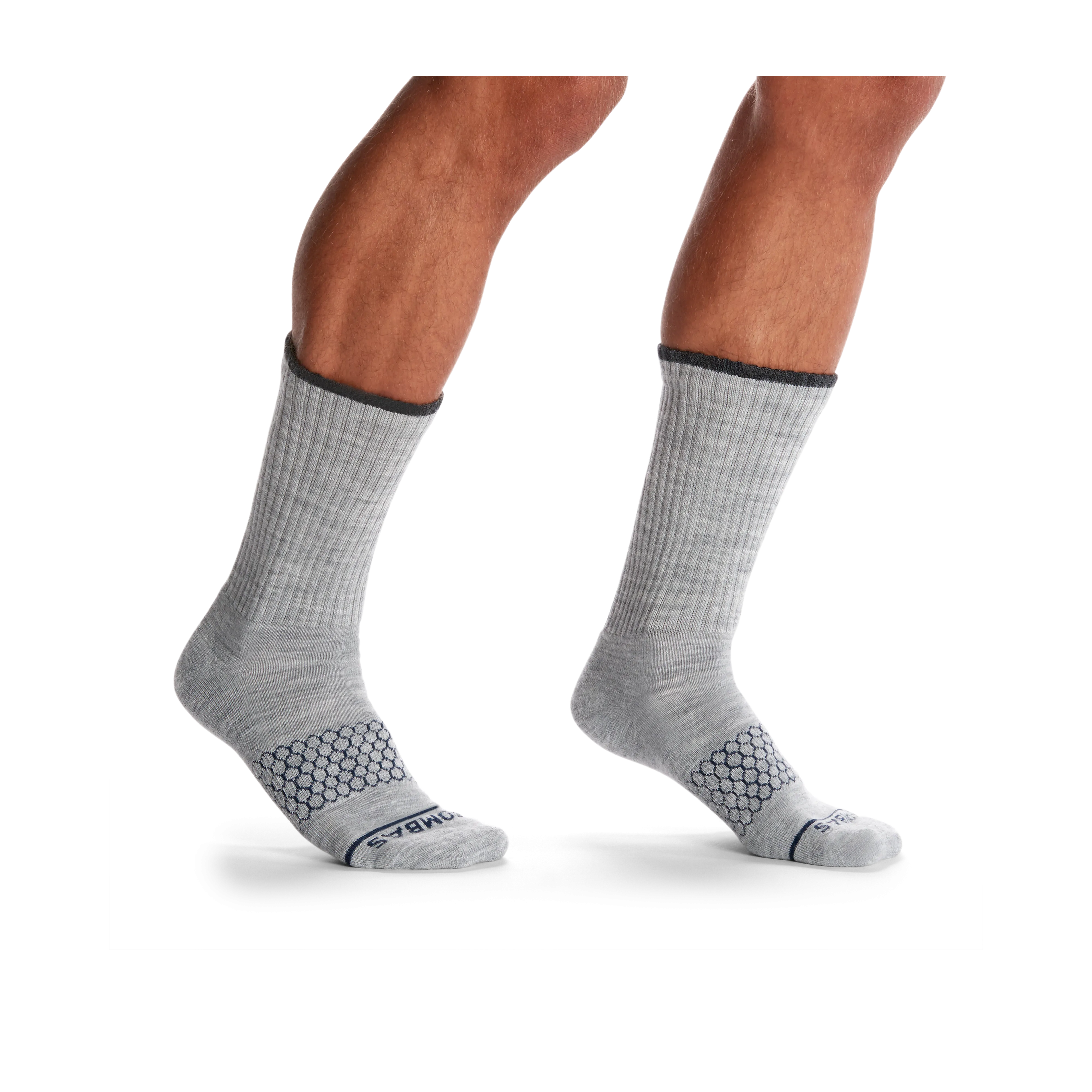 Men's Merino Wool Blend Calf Sock 4-Pack