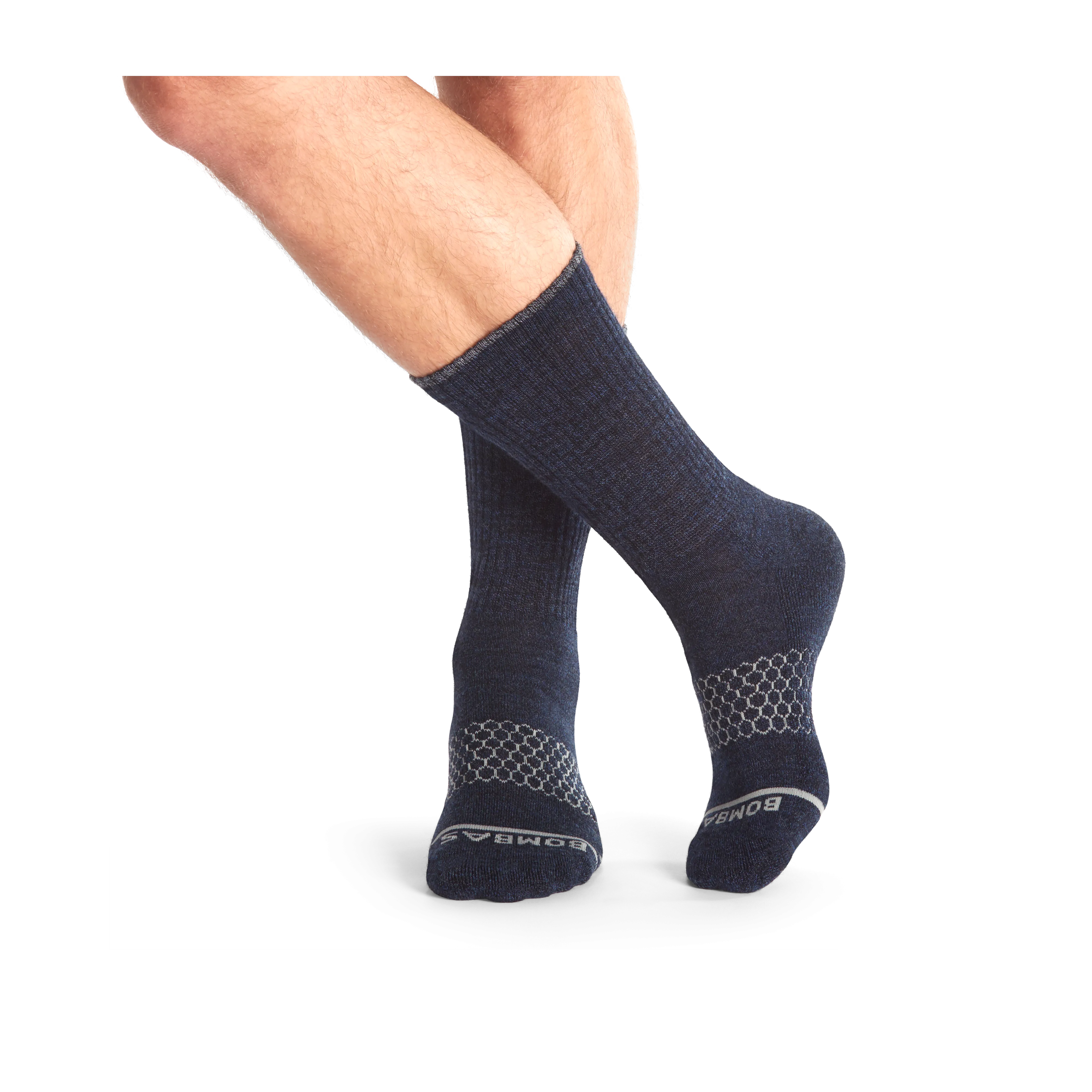 Men's Merino Wool Blend Calf Sock 8-Pack