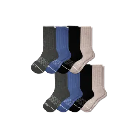 Men's Merino Wool Blend Calf Sock 8-Pack