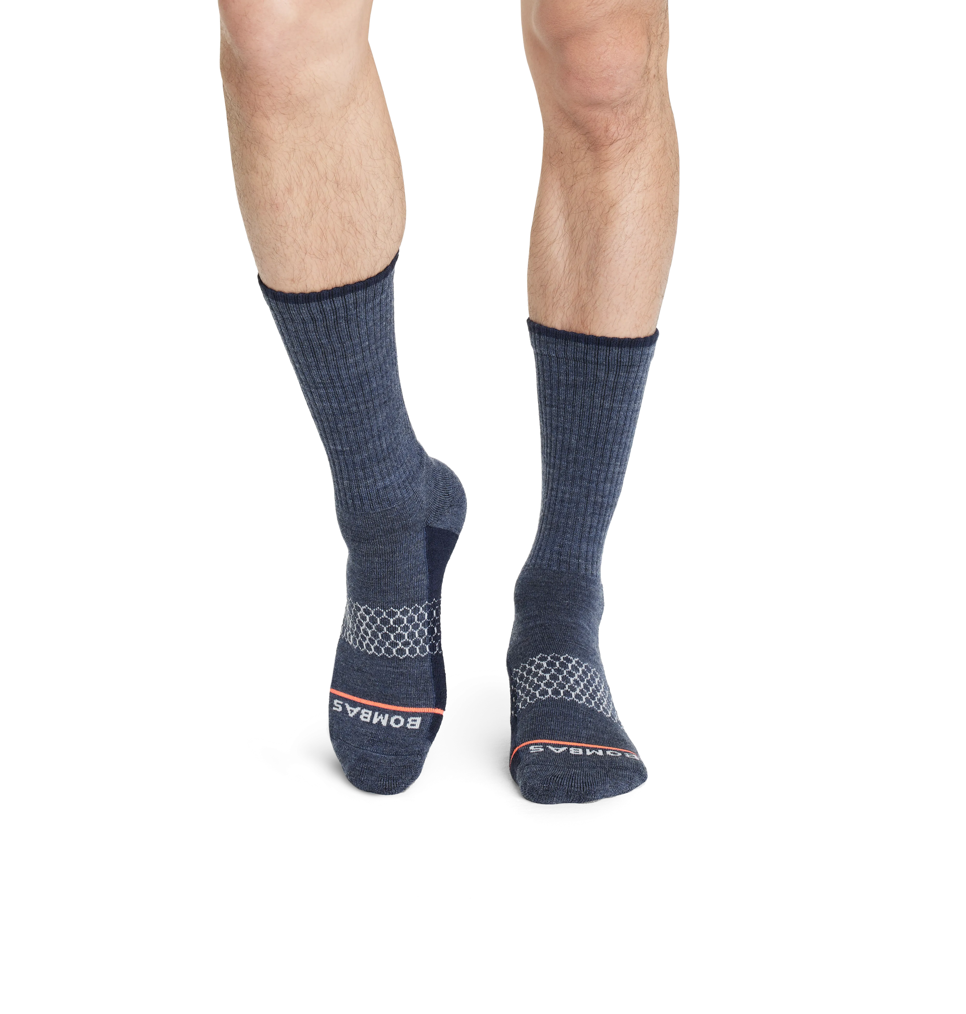 Men's Merino Wool Blend Calf Sock 8-Pack