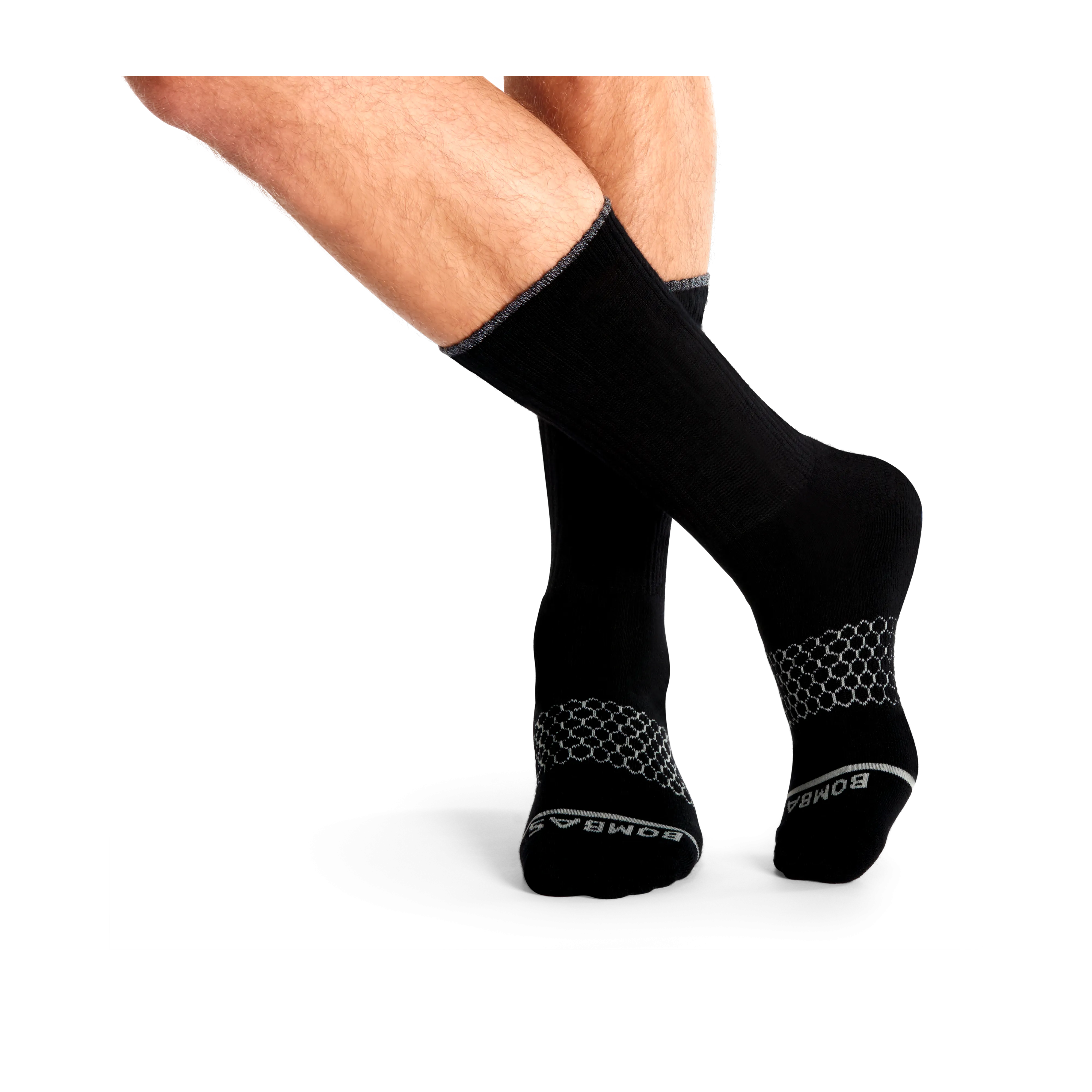 Men's Merino Wool Blend Calf Sock 8-Pack