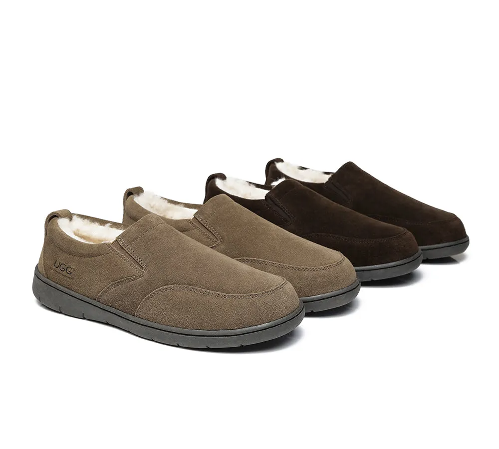 Mens Moccasin Slippers Dino