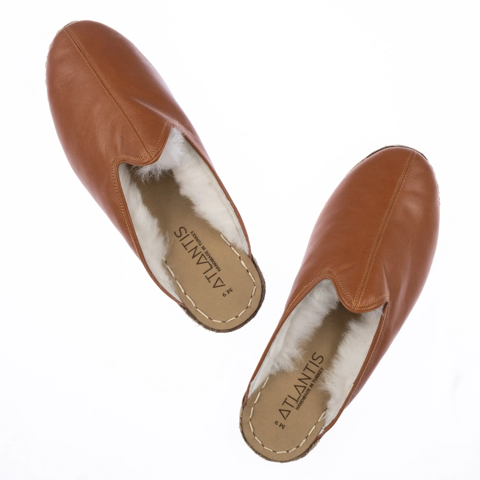 Men's Mocha Shearling Slippers