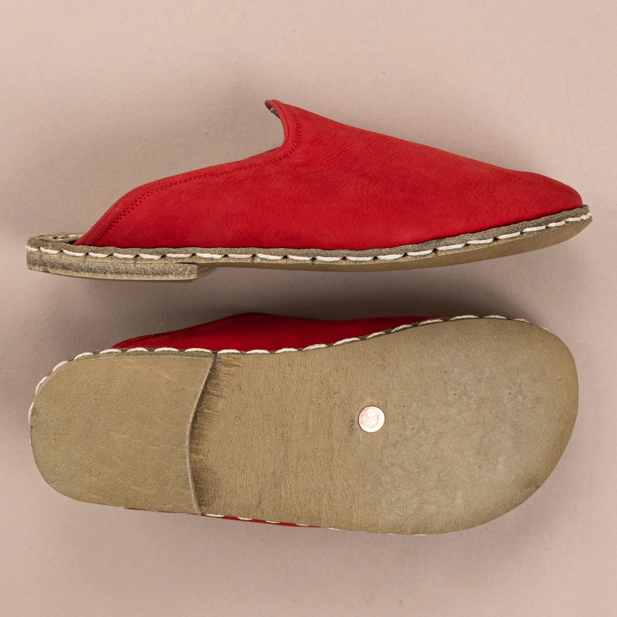 Men's Red Barefoot Slippers