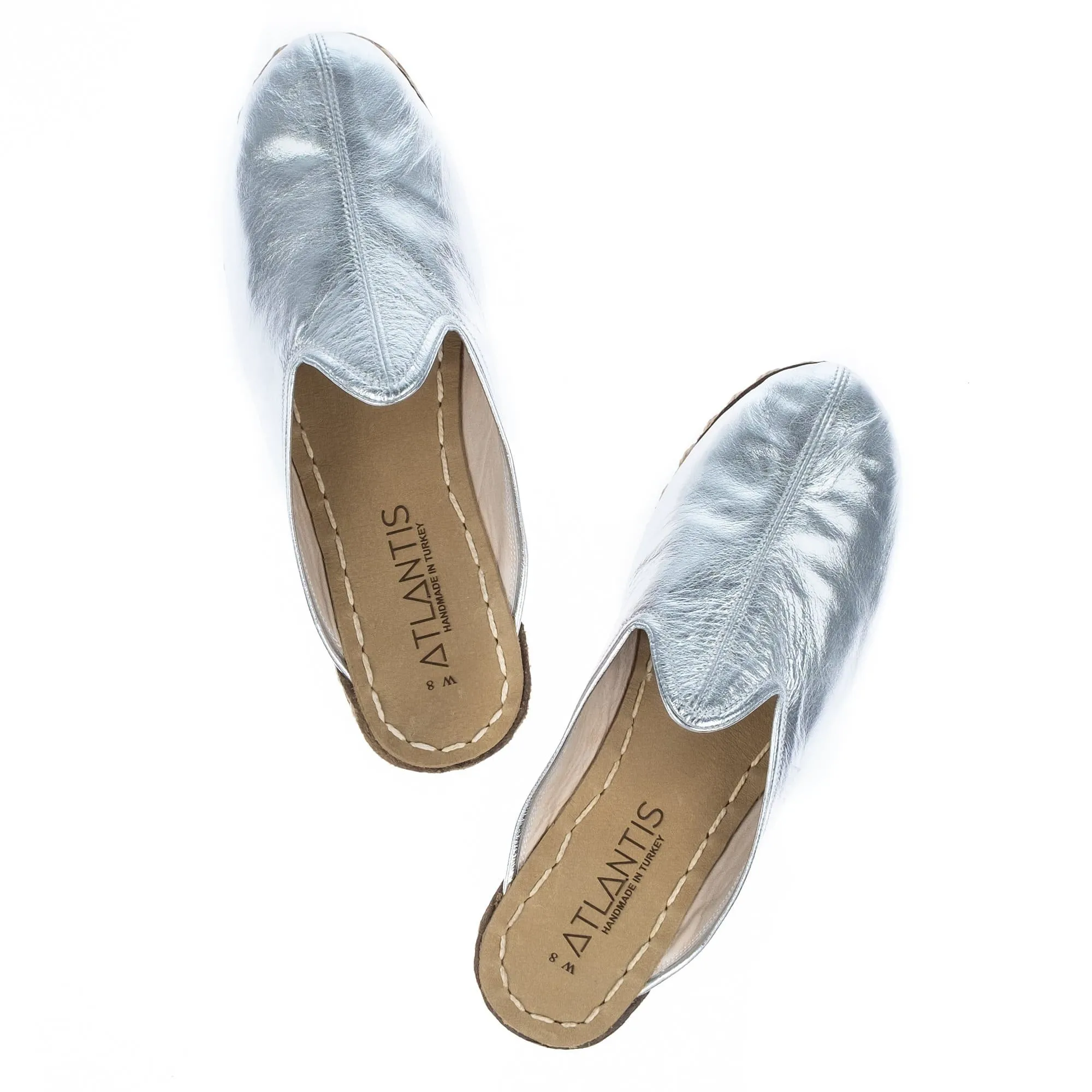 Men's Silver Slippers