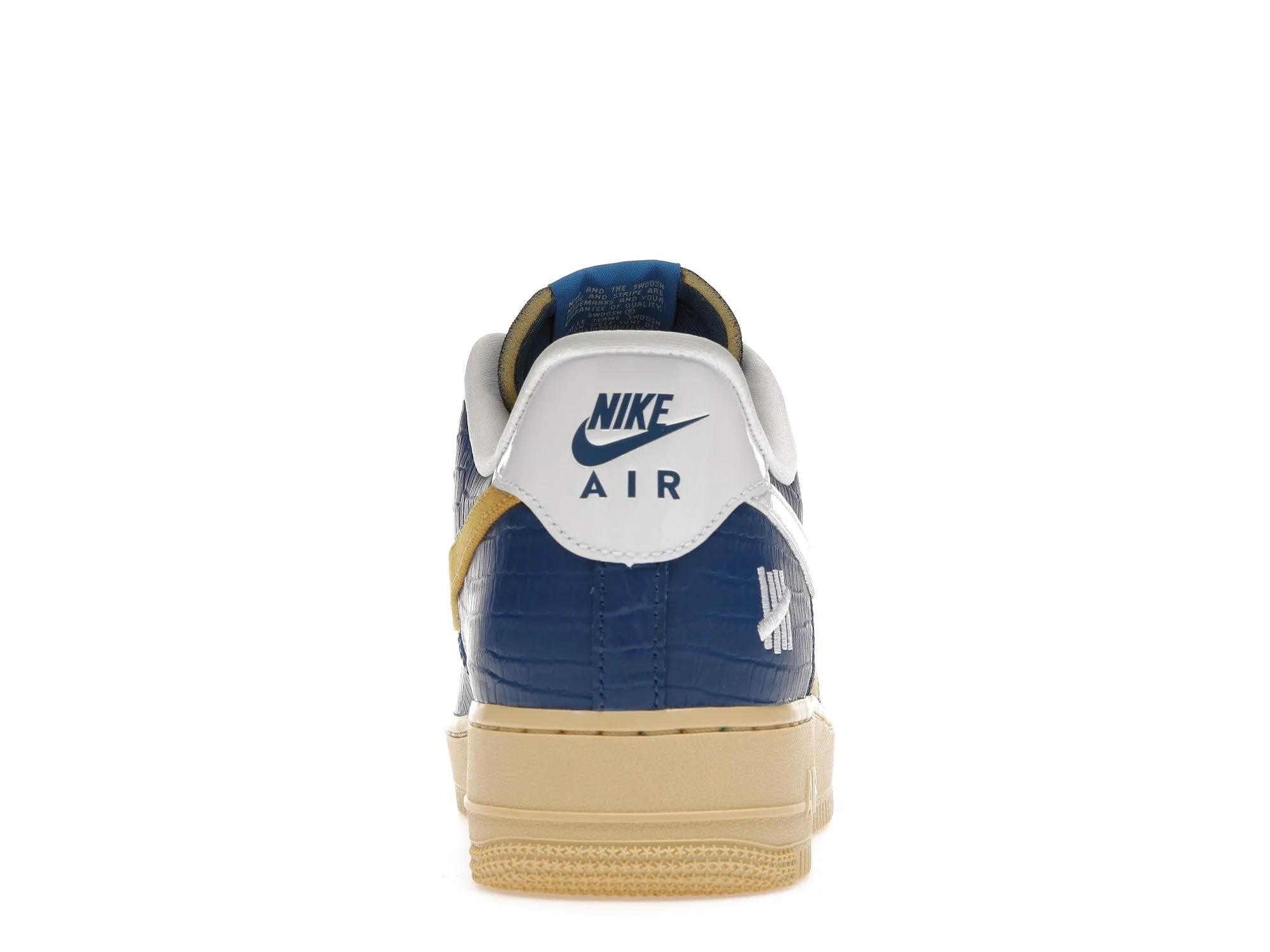 Nike Air Force 1 Low SP Undefeated 5 On It Blue Yellow Croc