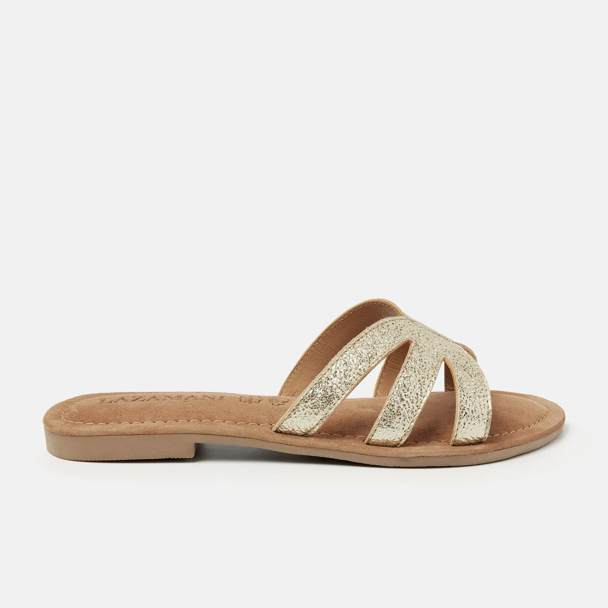 Nina Leren Dames Slippers Gold