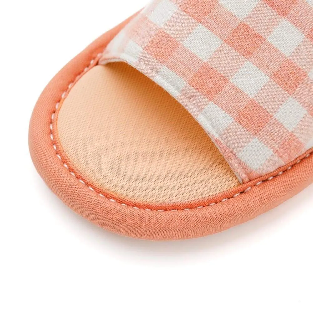 Ozkiz [Mini and Me] 'Checkered' Indoor Noise Reducing Slippers - Made in Korea