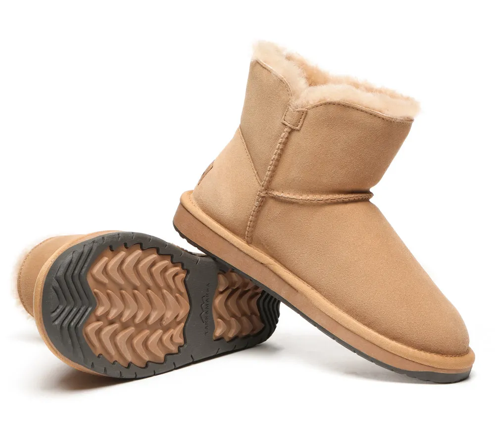 Premium Australian Sheepskin Boots Unisex Mini Button Plus