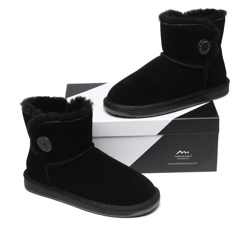 Premium Australian Sheepskin Boots Unisex Mini Button Plus