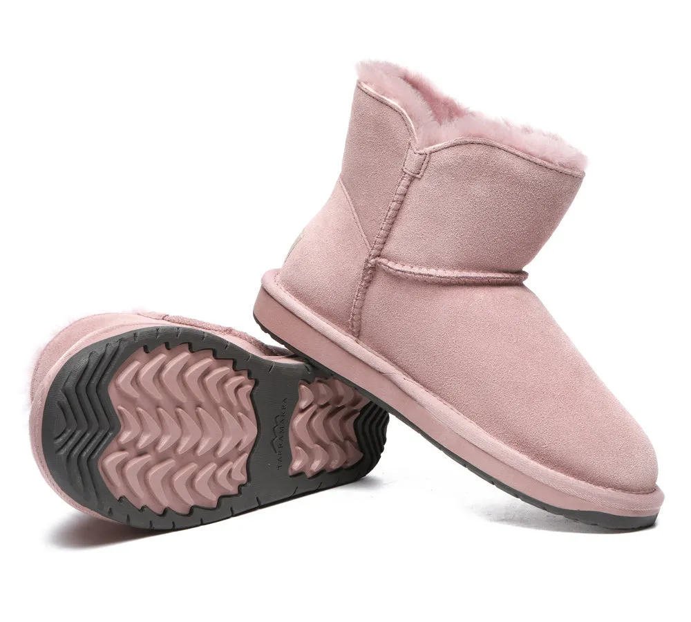 Premium Australian Sheepskin Boots Unisex Mini Button Plus