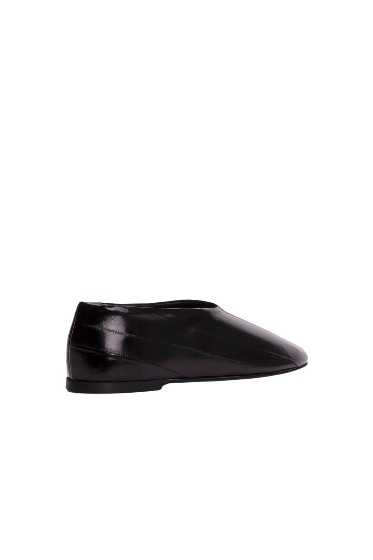 Proenza Schouler Glove Slippers - Shiny Eel Black