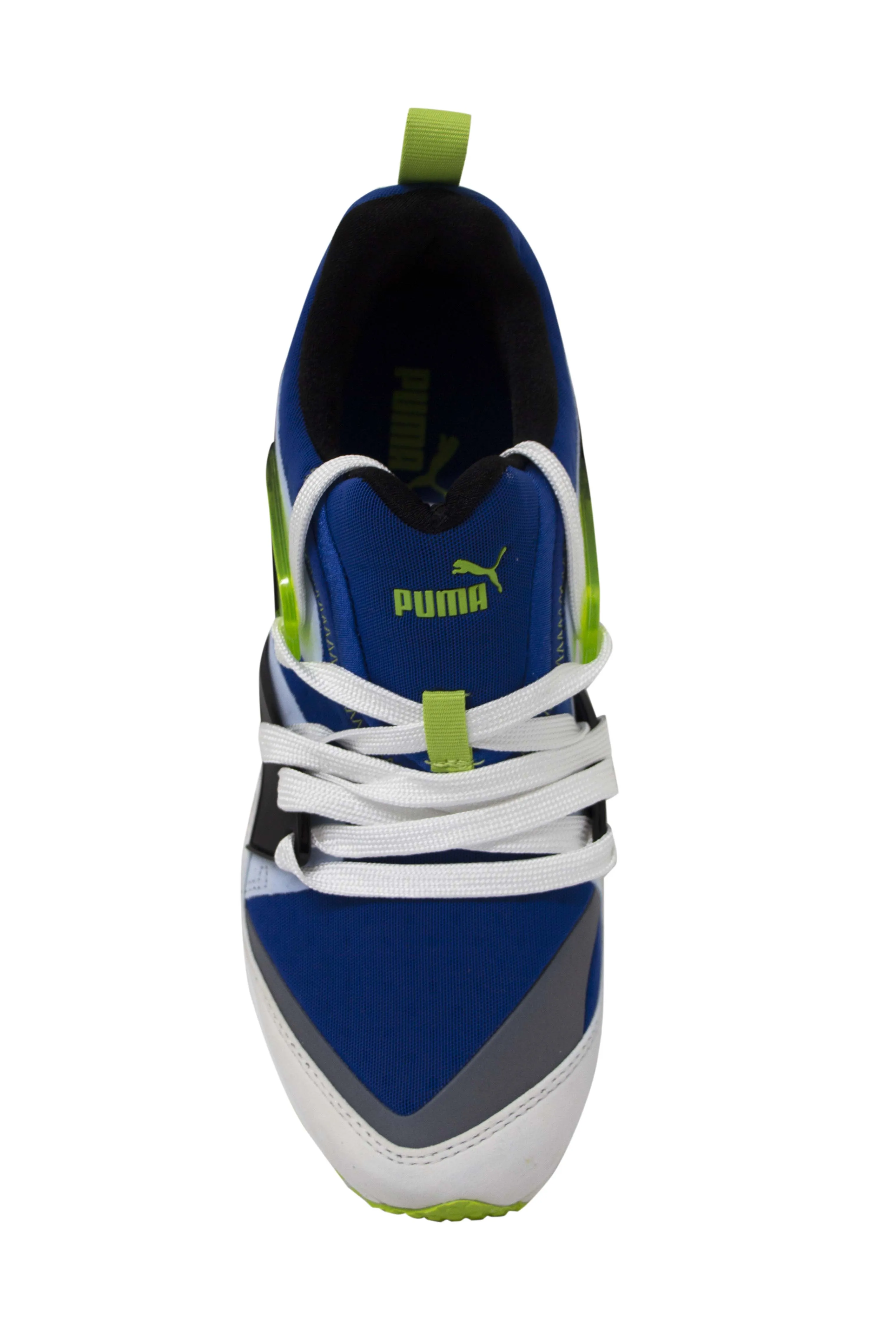 Puma Blaze Of Glory Ltwt Blue Textile Mens Lace Up Trainers 352952 02