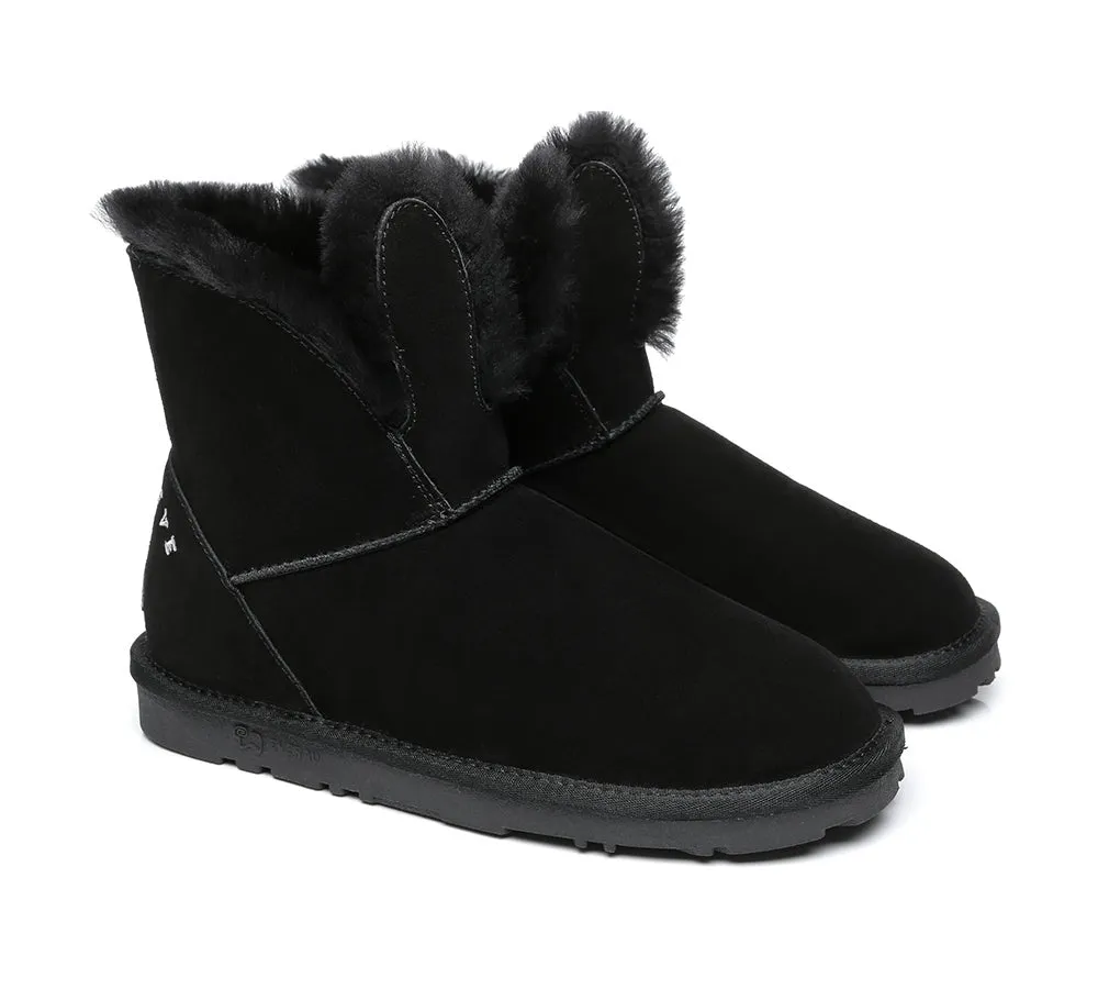 Sheepskin Bunny Boots Women Lopunny