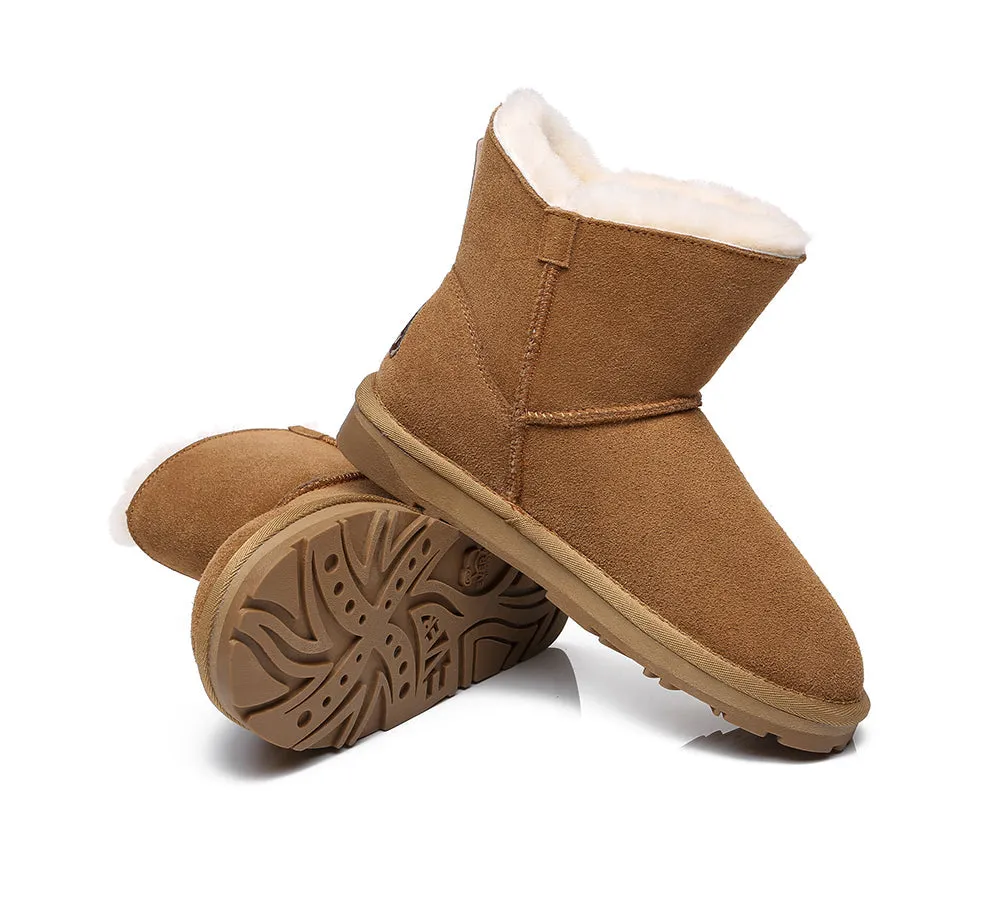 Sheepskin Single Bow Boots Women Ember