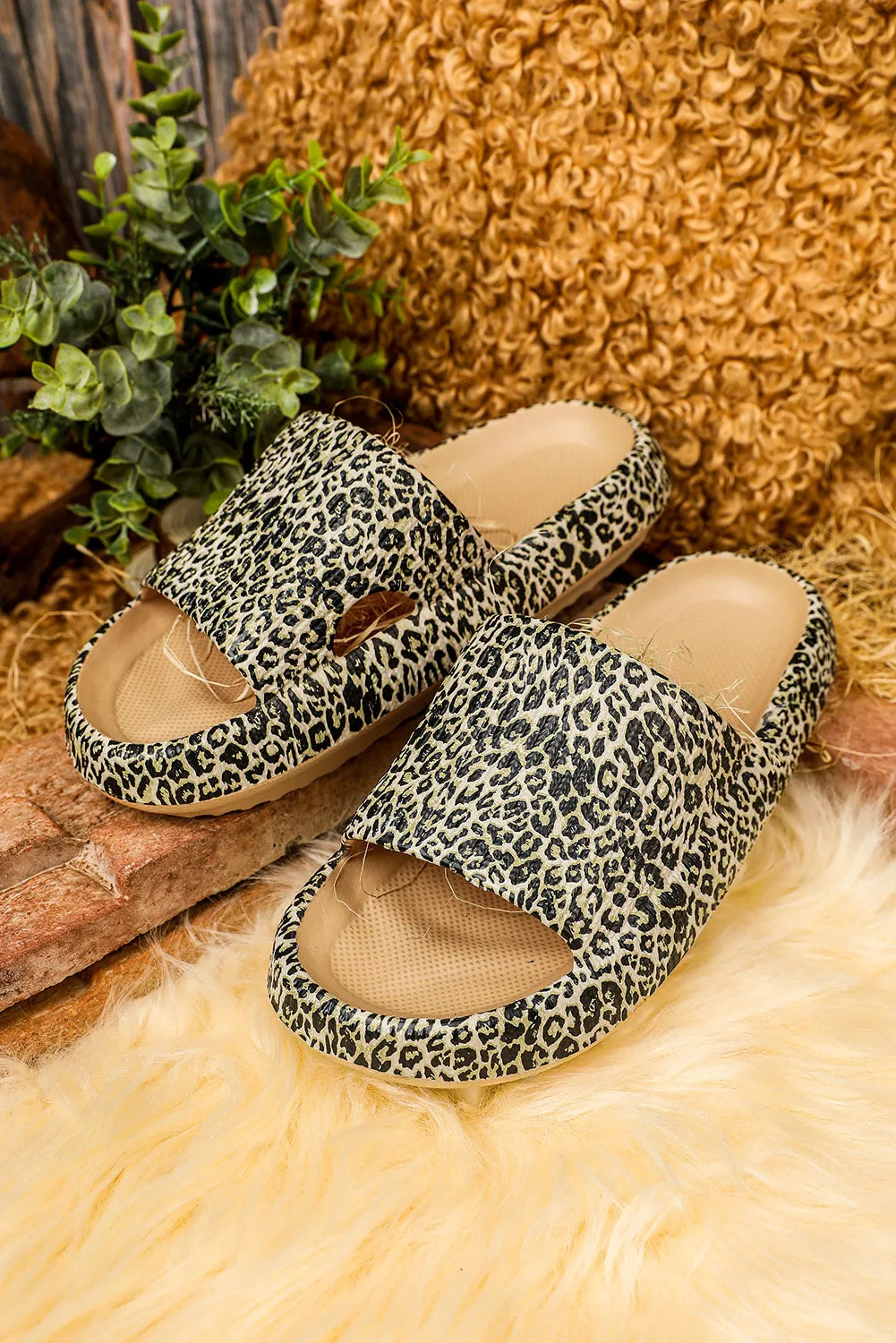 Slippers for Women Open Toe Thicken Soft Rubber Slippers for Indoor Outdoor