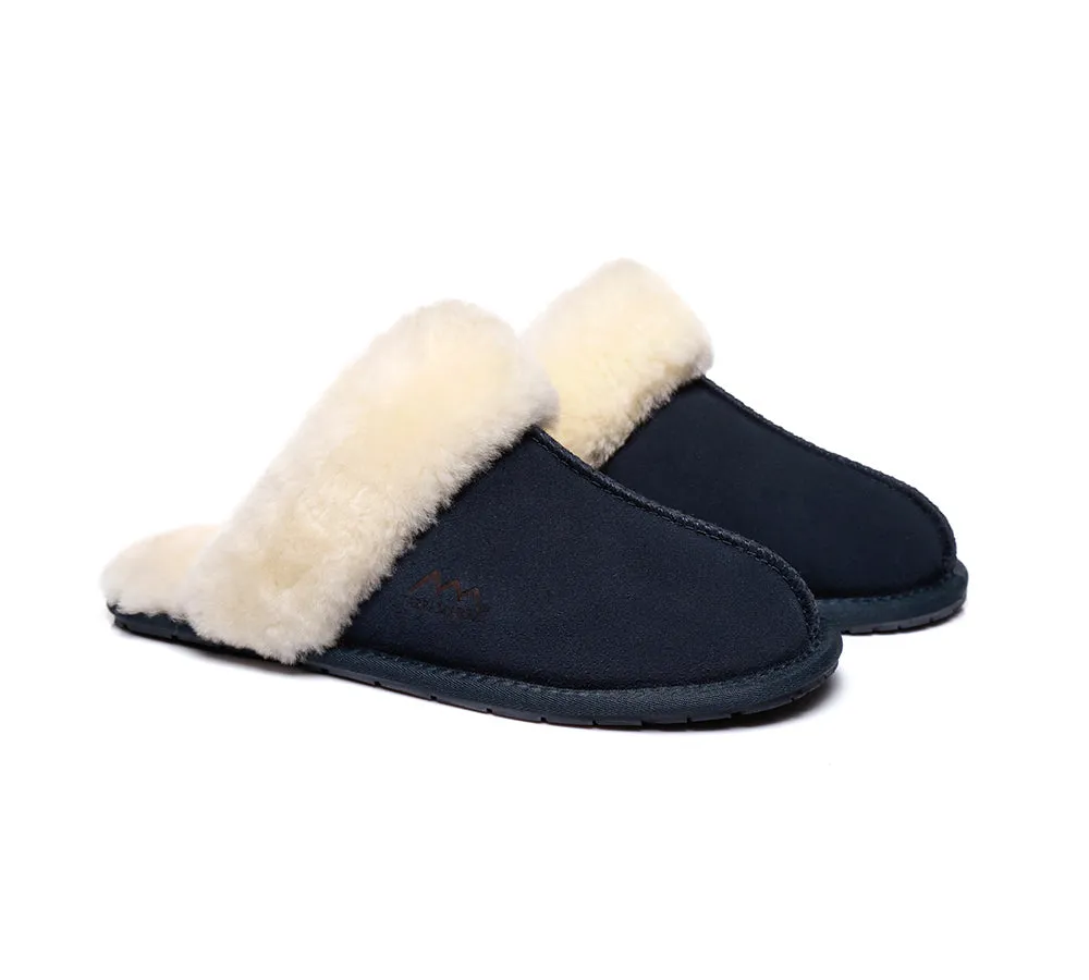 Slippers,Australia Premium Sheepskin,Unisex Rosa Scuff