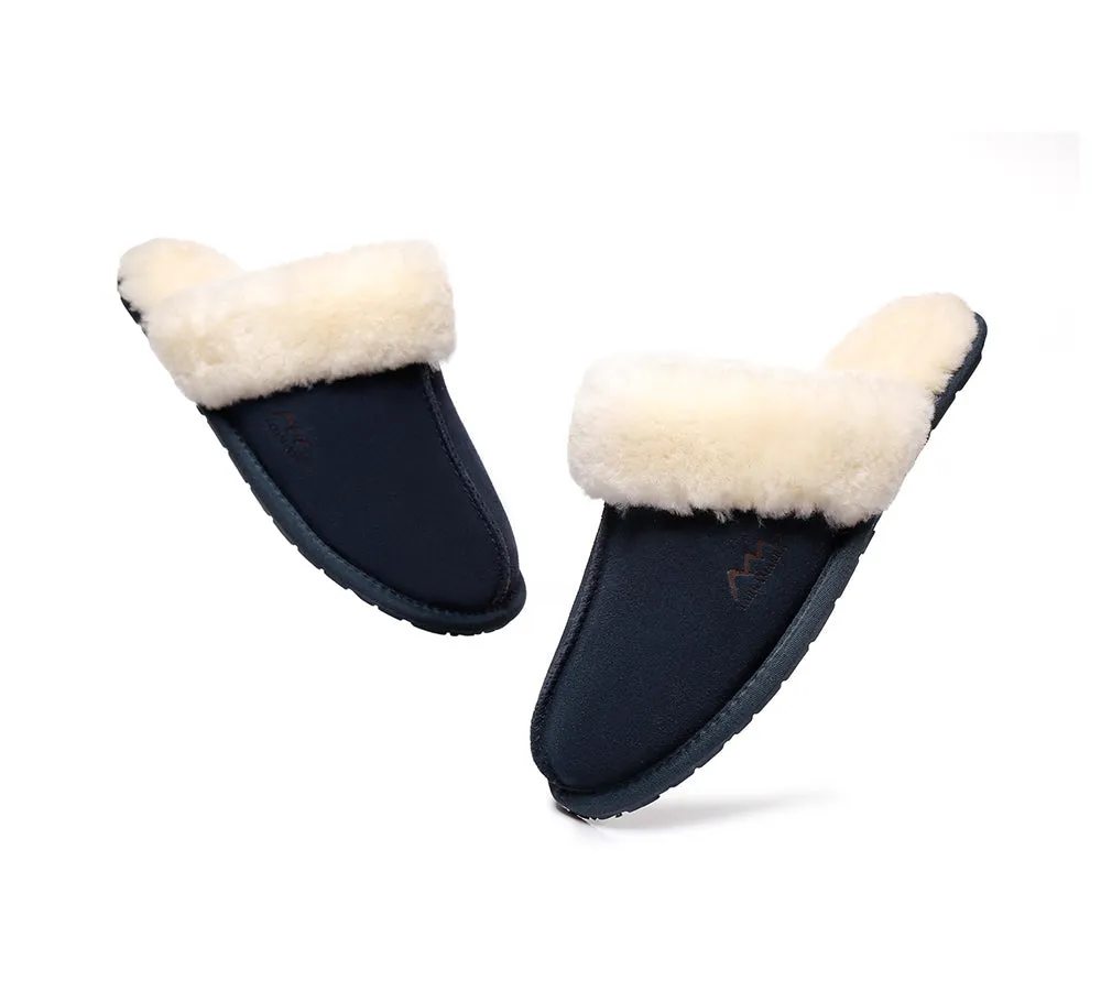 Slippers,Australia Premium Sheepskin,Unisex Rosa Scuff