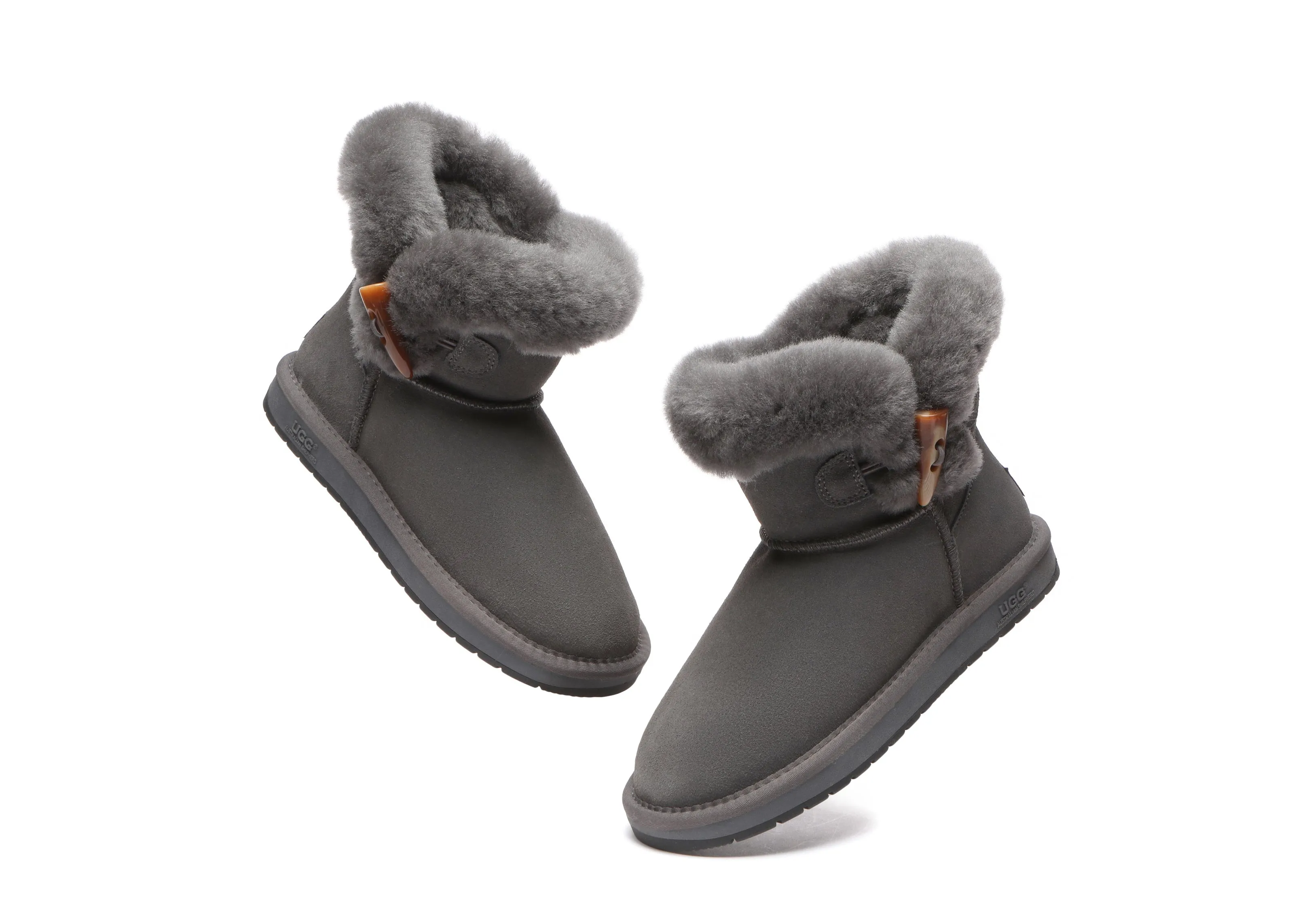 Tiara Fluffy Top Women Mini UGG Boots