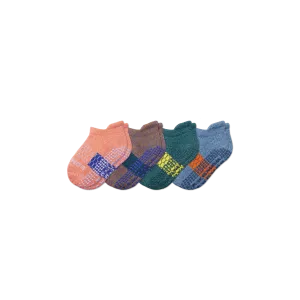 Toddler Gripper Ankle Sock 4-Pack