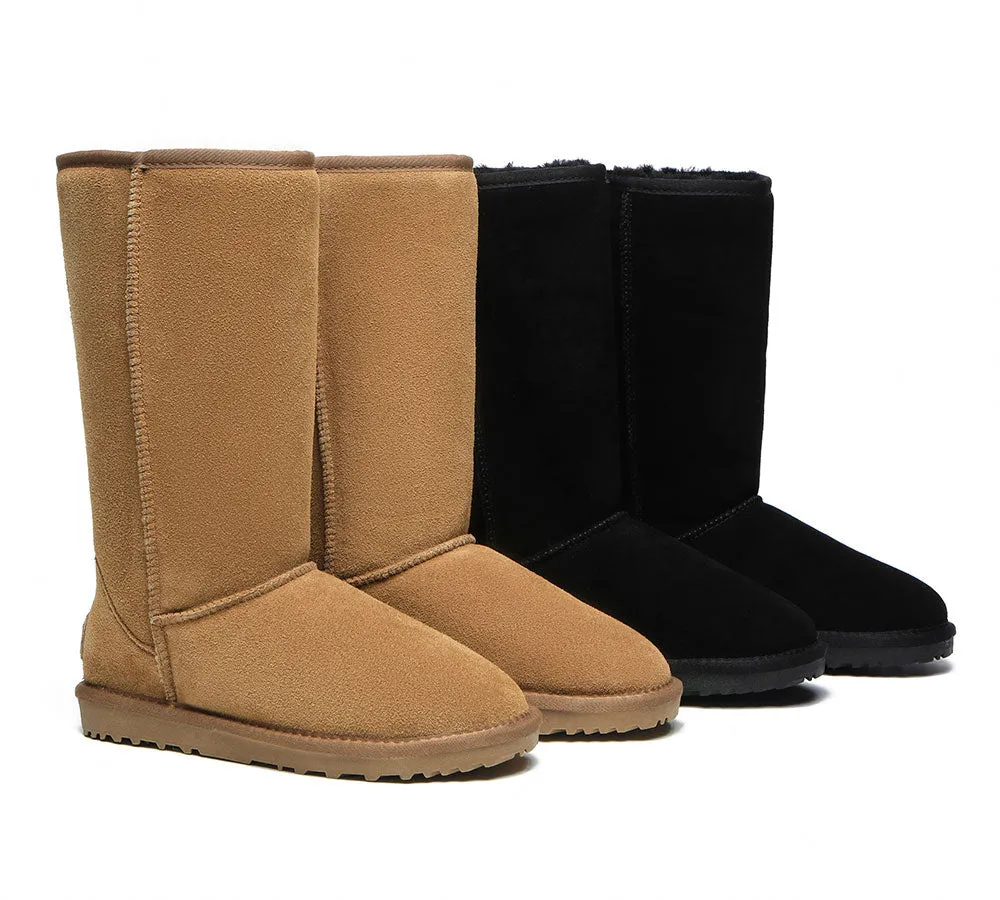 Ugg Boots Double Face Sheepskin Tall Classic Suede