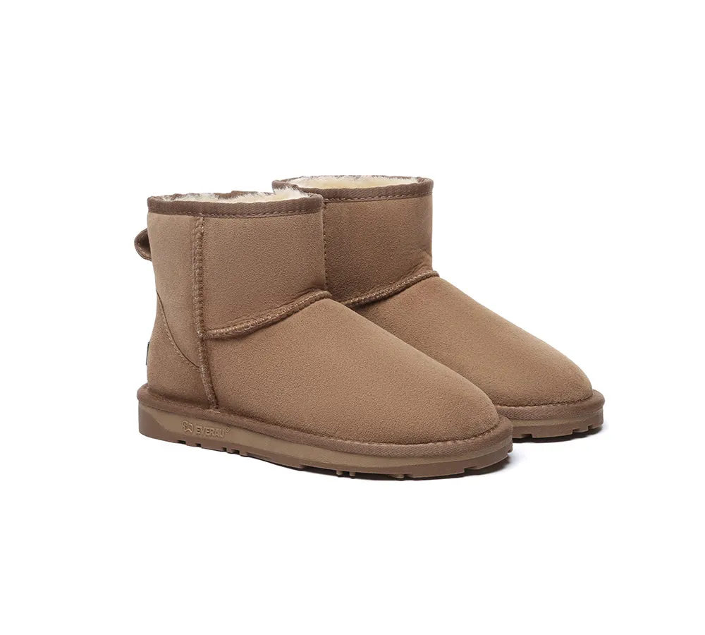 UGG Boots Double Faced Sheepskin Wool Ankle Mini Classic Boots