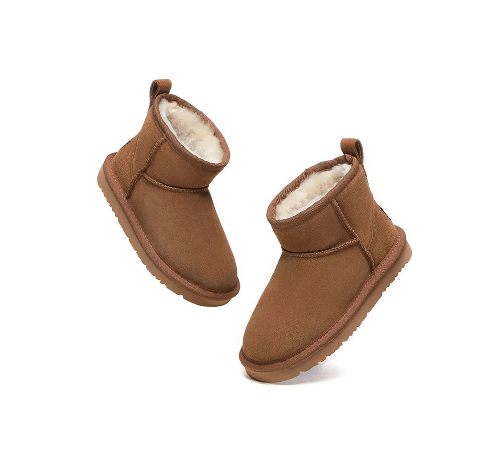 UGG Boots Kids Mini Classic Sheepskin Wool Boots Noel