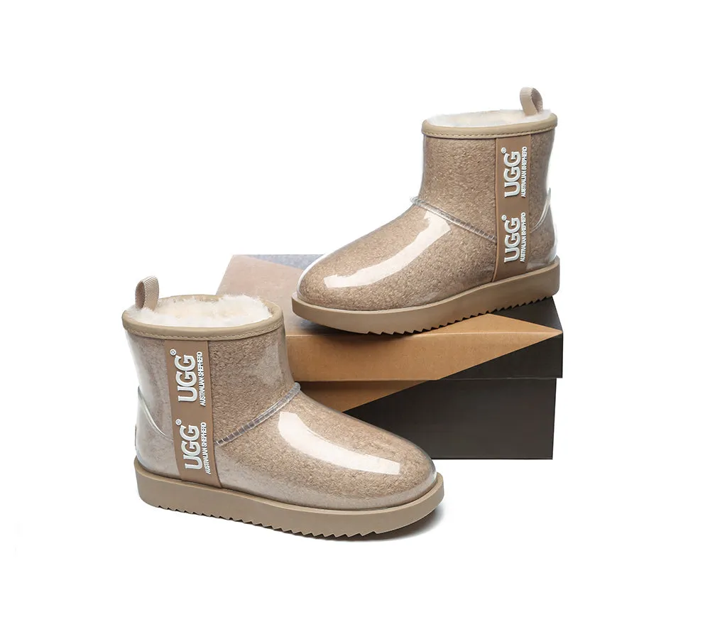 UGG Boots Women Clear Waterproof Shearling Coated Classic Ankle Boots