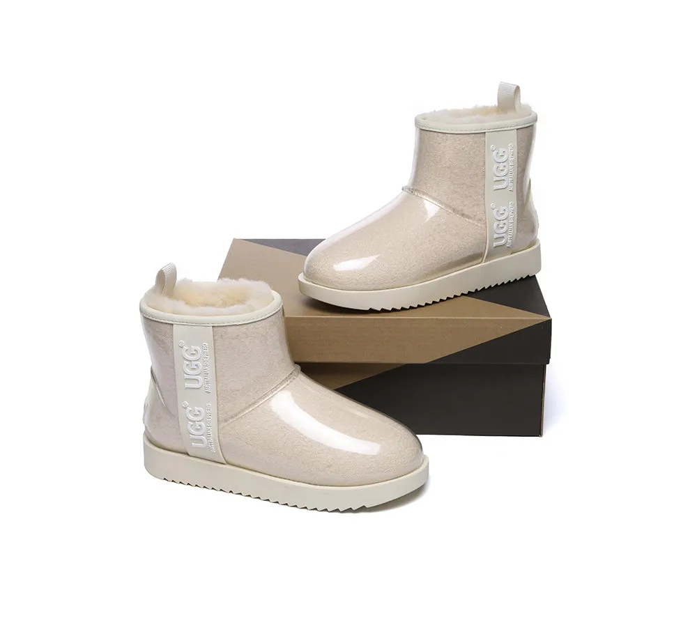 UGG Boots Women Clear Waterproof Shearling Coated Classic Ankle Boots