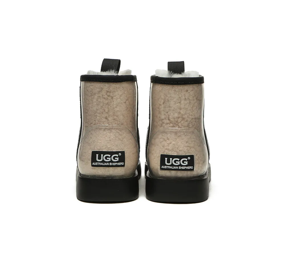 UGG Boots Women Clear Waterproof Shearling Coated Classic Ankle Boots