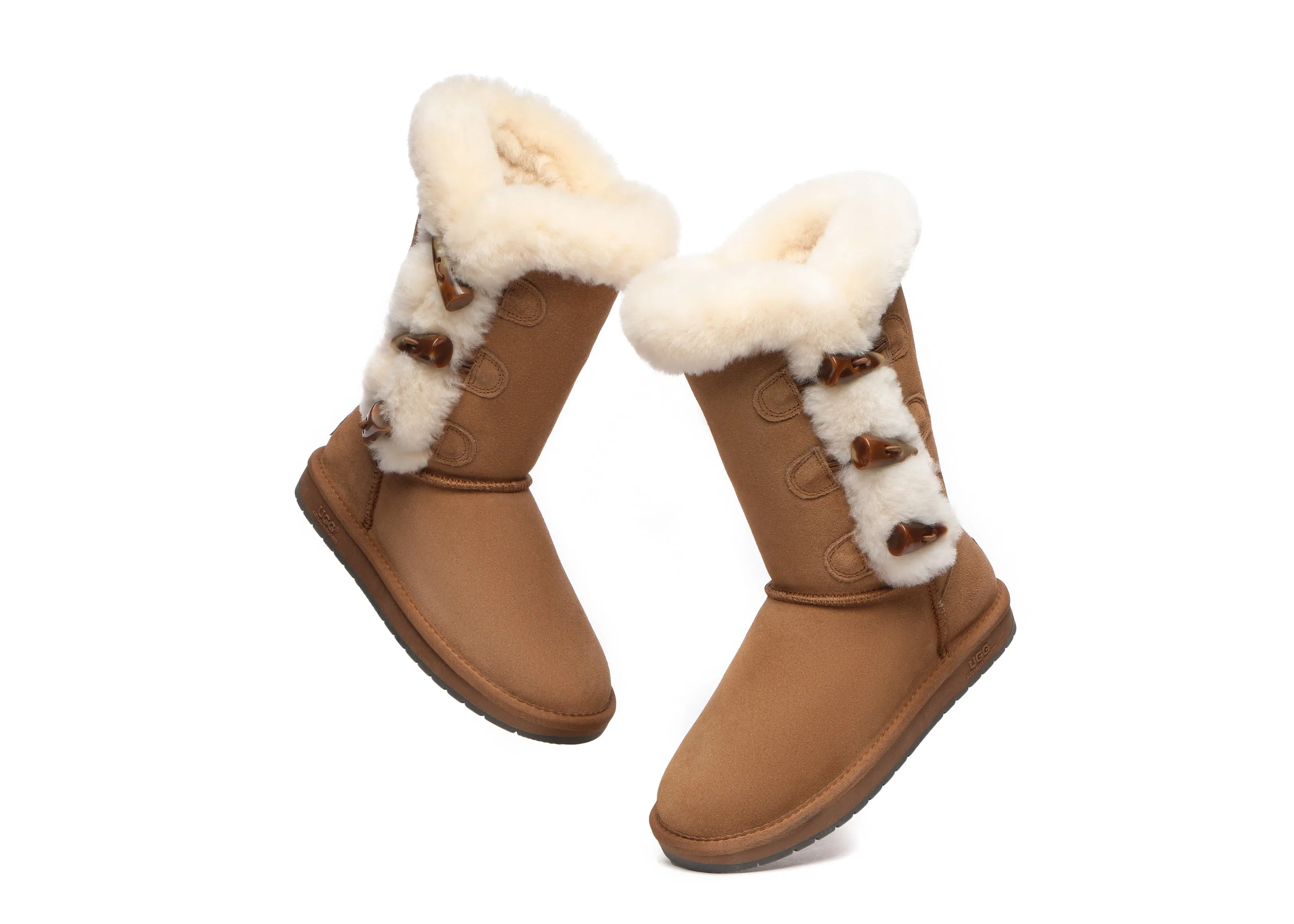 UGG Boots Women Sheepskin Wool Short boots Tamari Toggle Closure