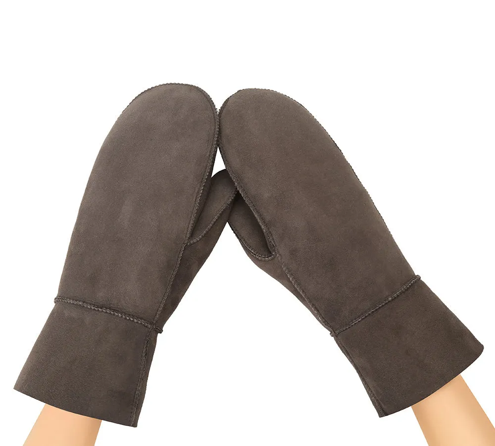 UGG Gloves Fluffy Sheepskin Wool Mittens