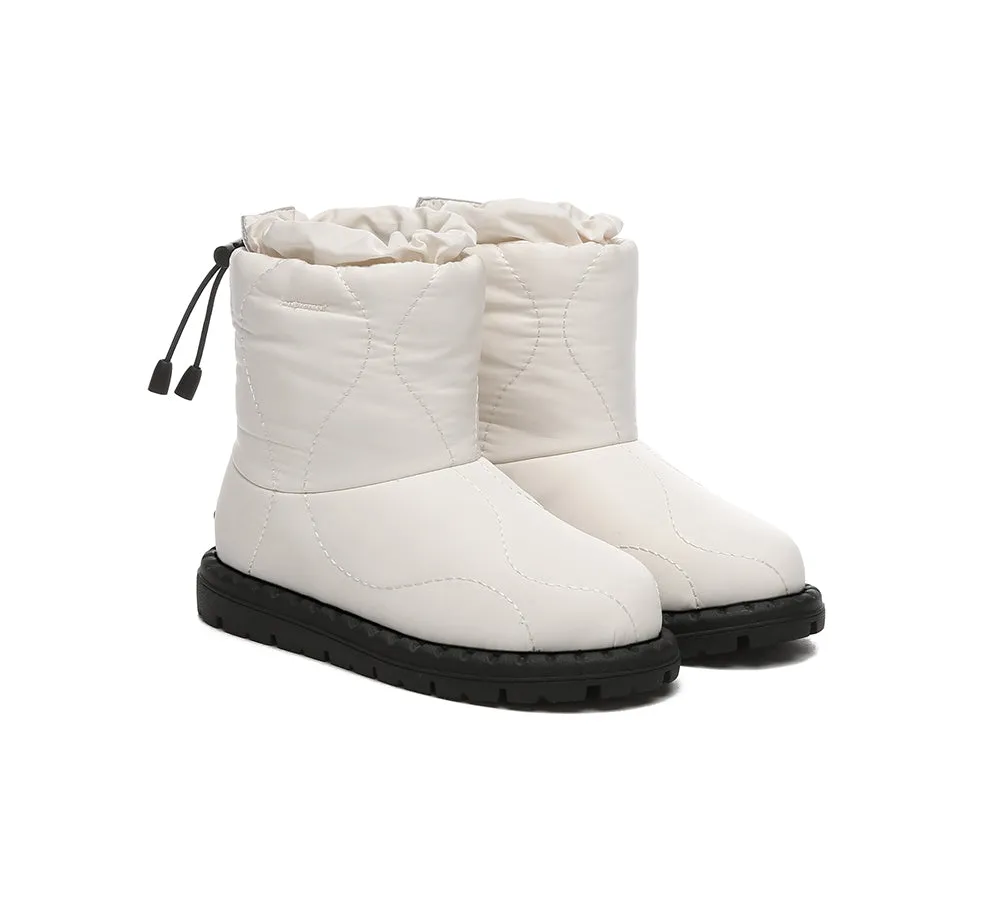 UGG Kids Boots Sheepskin Wool Waterproof Drawstring Boots Sonita