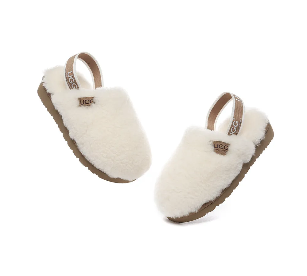 UGG Kids Slingback Fluffy Slides Kamari