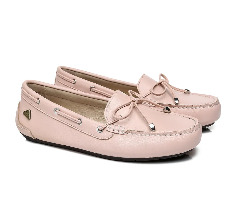 UGG Moccasins Women Summer Leather Loafers Flats Nonslip Frida